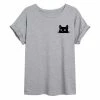 Licensed Character Junior's Cat Peeking Oversize Tee -Licensed Character Shop unnamed file 3395
