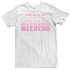 Licensed Character Men's Take Me To The Weekend Text Fade Tee White 2 Licensed Character Men's Take Me To The Weekend Text Fade Tee White -Licensed Character Shop unnamed file 33953