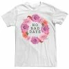 Licensed Character Men's No Bad Days Flower Wreath Tee Light Blue -Licensed Character Shop unnamed file 33959