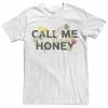 Licensed Character Men's Call Me Honey Floral Bees Tee White -Licensed Character Shop unnamed file 33974