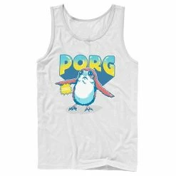 Licensed Character Men's Star Wars Porg Chewbacca Approved Comic Portrait Tank Athletic Heather