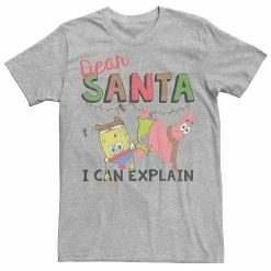 Licensed Character Men's SpongeBob SquarePants Santa I Can Explain Tee Kelly -Licensed Character Shop unnamed file 33993