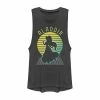 Licensed Character Juniors' Disney's Aladdin Jasmine Retro Sunset Grid Muscle Tank Top Pine Heather -Licensed Character Shop unnamed file 34013