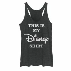 Licensed Character Juniors' Disney This Is My Disney Shirt Tank Black -Licensed Character Shop unnamed file 34123