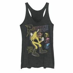 Licensed Character Juniors' Disney A Goofy Movie Powerline Tour '95 Tank Black