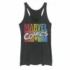 Licensed Character Juniors' Marvel Comics Rainbow Gradient Logo Tank Top Black -Licensed Character Shop unnamed file 34127