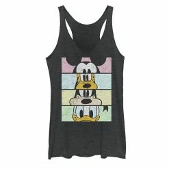 Licensed Character Juniors' Disney Mickey Crew Crop Boxed Up Tank Black
