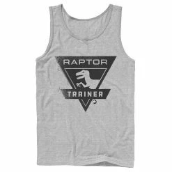 Licensed Character Men's Jurassic World Raptor Trainer Simple Logo Tank Athletic Heather -Licensed Character Shop unnamed file 34144