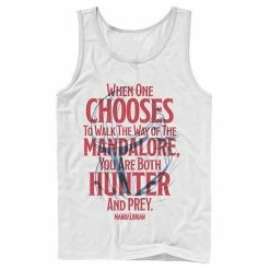 Licensed Character Men's Star Wars The Mandalorian You Are Both Hunter And Prey Tank Athletic Heather -Licensed Character Shop unnamed file 34151