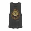 Licensed Character Juniors Lion King Geometric Grown Up Simba Muscle Tank Gold Heather