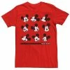 Licensed Character Men's Disney Mickey Mouse Different Face Of Mickey Tee Red -Licensed Character Shop unnamed file 34182