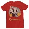 Licensed Character Men's Cuphead A Brawl Is Surely Brewing Cup Tee Red -Licensed Character Shop unnamed file 34185