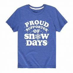 Licensed Character Boys 8-20 Proud Supporter Of Snow Days Graphic Tee