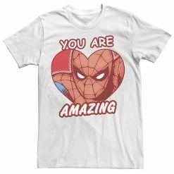 Licensed Character Men's Marvel Amazing Heart Comic Tee White -Licensed Character Shop unnamed file 34201