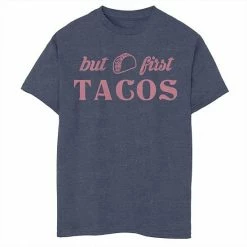 Licensed Character Boys 8-20 Fifth Sun First Tacos Graphic Tee Navy Heather