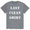 Licensed Character Men's Last Clean Shirt Tee Grey -Licensed Character Shop unnamed file 34234