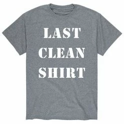 Licensed Character Men's Last Clean Shirt Tee Grey