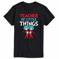 Licensed Character Men's Dr. Seuss Teacher Of Little Things Tee Yellow