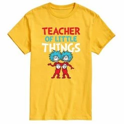 Licensed Character Men's Dr. Seuss Teacher Of Little Things Tee Yellow -Licensed Character Shop unnamed file 34245