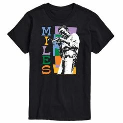 Licensed Character Men's Miles Davis Color Block Tee Black -Licensed Character Shop unnamed file 34266