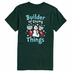 Licensed Character Men's Dr. Seuss Builder Of Snowy Things Tee Black -Licensed Character Shop unnamed file 34274