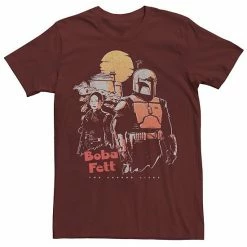 Licensed Character Men's Star Wars Boba Fett Sunset Boba Tee Black