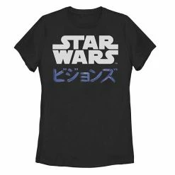 Licensed Character Juniors' Star Wars: Visions Kanji Logo Tee Navy -Licensed Character Shop unnamed file 34279