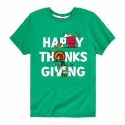 Licensed Character Boys 8-20 Peanuts Happy Thanksgiving Graphic Tee Gray -Licensed Character Shop unnamed file 3428