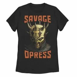 Licensed Character Juniors' Star Wars: Clone Wars Savage Opress Big Face Tee Black -Licensed Character Shop unnamed file 34298