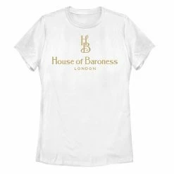 Licensed Character Disney's Cruella Juniors' House Of Baroness London Logo Graphic Tee White -Licensed Character Shop unnamed file 34333