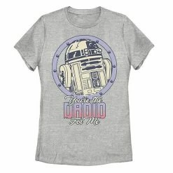 Licensed Character Juniors' Star Wars R2-D2 Droid For Me Valentine's Day Tee Black -Licensed Character Shop unnamed file 34337