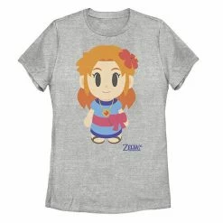Licensed Character Juniors' Nintendo The Legend Of Zelda Link's Awakening Marin Avatar Tee Athletic Heather -Licensed Character Shop unnamed file 34347