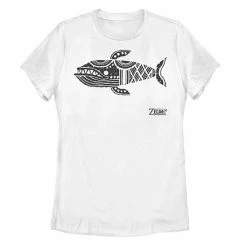 Licensed Character Juniors' Nintendo Legend Of Zelda Links Awakening Whale Glyph Graphic Tee White -Licensed Character Shop unnamed file 34354