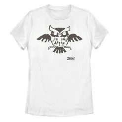 Licensed Character Juniors' Nintendo Legend Of Zelda Links Awakening Owl Glyph Graphic Tee White -Licensed Character Shop unnamed file 34359
