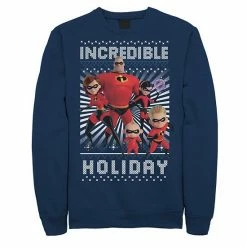 Licensed Character Men's Disney / Pixar Incredibles 2 Holiday Sweatshirt -Licensed Character Shop unnamed file 34366