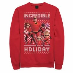 Licensed Character Men's Disney / Pixar Incredibles 2 Holiday Sweatshirt -Licensed Character Shop unnamed file 34367