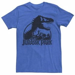 Licensed Character Men's Jurassic Park Classic T-Rex Skeleton Logo Tee Royal Heather -Licensed Character Shop unnamed file 34373