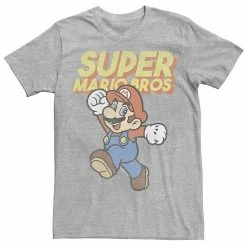 Licensed Character Men's Nintendo Super Mario Bros Mario Faded Portrait Tee Royal Heather -Licensed Character Shop unnamed file 34376