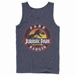 Licensed Character Men's Jurassic Park Ranger Danger Orange Gradient Icon Graphic Tank Top Navy -Licensed Character Shop unnamed file 34389