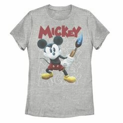 Licensed Character Juniors' Disney's Epic Mickey Word Stack Graphic Tee Athletic Heather -Licensed Character Shop unnamed file 34423