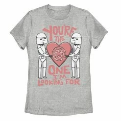 Licensed Character Juniors' Star Wars Valentines The One I'm Looking For Tee Navy -Licensed Character Shop unnamed file 34425