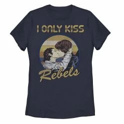 Licensed Character Juniors' Star Wars Rebel Kiss Tee Athletic Heather -Licensed Character Shop unnamed file 34431