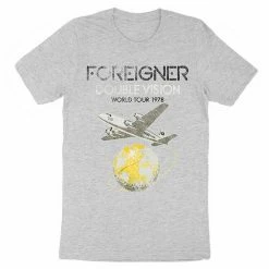 Licensed Character Men's Foreigner Double Vision World Tour 1978 Tee