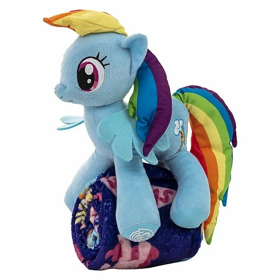 Licensed Character My Little Pony Cute Rainbow Dash Character Hugger Pillow & Silk Touch Throw Set 4 Licensed Character My Little Pony Cute Rainbow Dash Character Hugger Pillow & Silk Touch Throw Set - Image 2