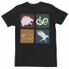 Licensed Character Men's Harry Potter Simple House Crest Box Up Tee Black -Licensed Character Shop unnamed file 34486