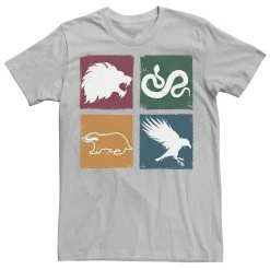 Licensed Character Men's Harry Potter Simple House Crest Box Up Tee Black -Licensed Character Shop unnamed file 34488