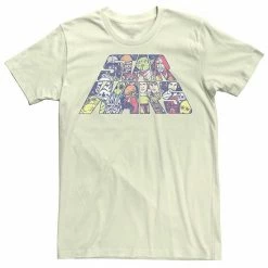 Licensed Character Men's Star Wars Slant Characters Logo Tee Natural -Licensed Character Shop unnamed file 34490