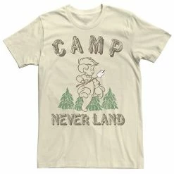 Licensed Character Men's Disney Peter Pan Camp Never Land Tee Natural