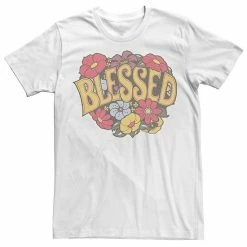 Licensed Character Men's Blessed Floral Wreath Tee Light Blue -Licensed Character Shop unnamed file 34506