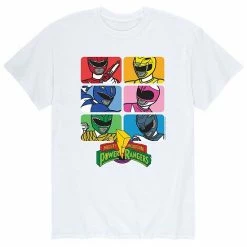 Licensed Character Men's Power Rangers Characters Tee White -Licensed Character Shop unnamed file 34545